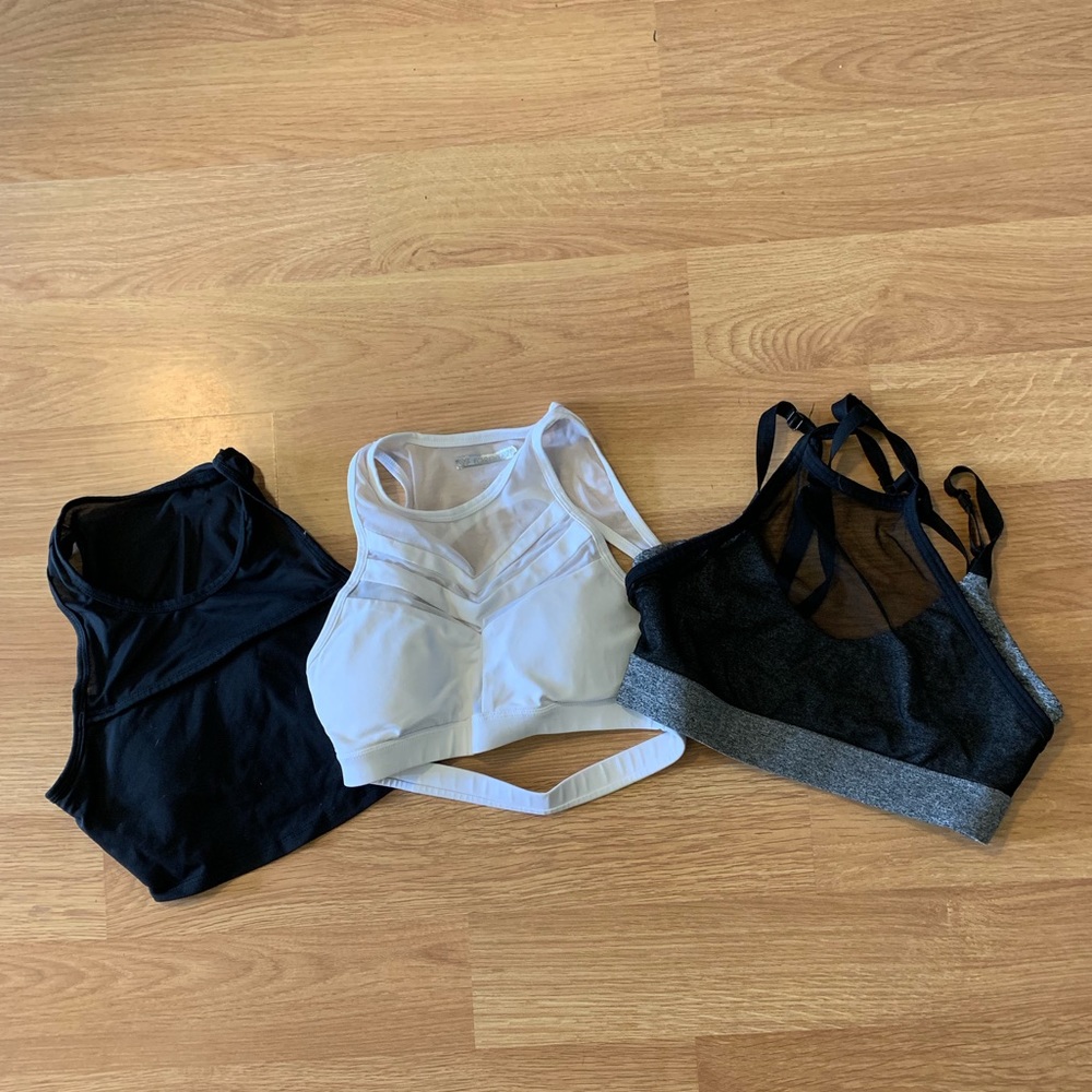 Set of 3 F21 high neck sports bras size S